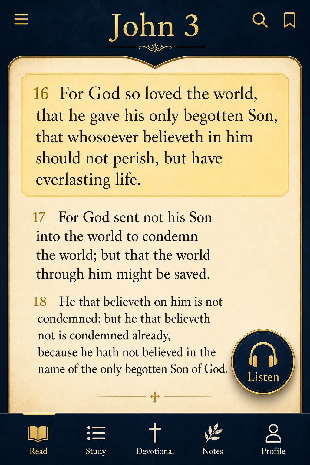 Bible screen